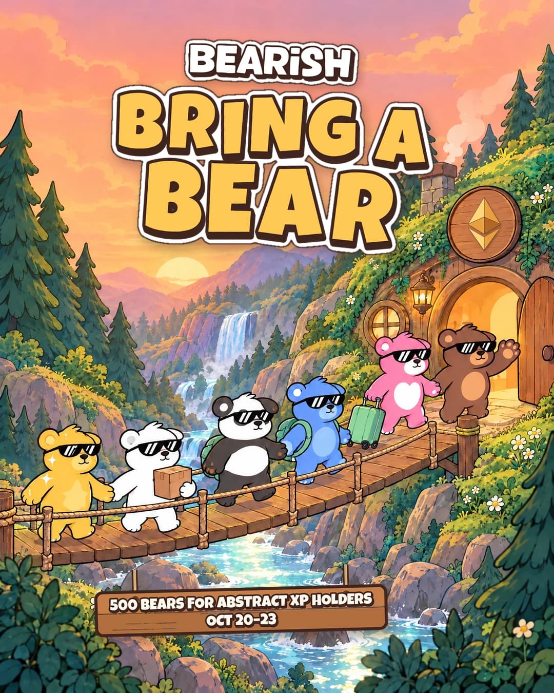BEARISH Bring a Bear, Oct 20–23: BEARISH bears around the Ethereum logo